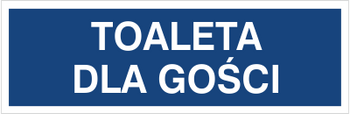 Znak toaleta dla gości na płycie PCV (823-34)