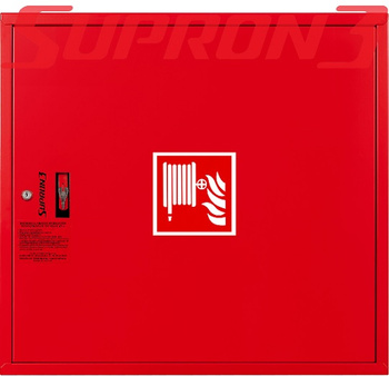 Hydrant wewnętrzny DN 25 z wężem półsztywnym 30m - ZAWIESZANY SUPRON