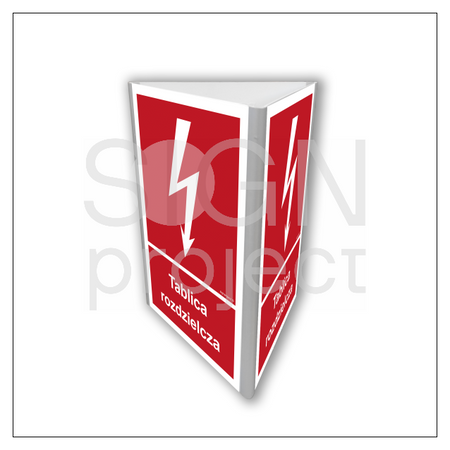 Znak BC809 Tablica rozdzielcza świecący (3D dościenny)