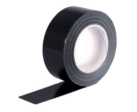 Taśma uniwersalna DUCT TAPE czarna samoprzylepna 48mm/50m