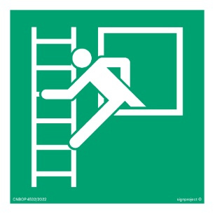 Znak drabina ewakuacyjna (AE016) Signproject