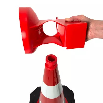 Lampa ostrzegawcza na pachołek