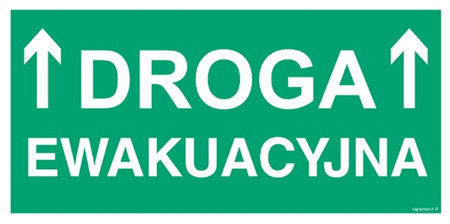 Znak droga ewakuacyjna (AC051) Signproject