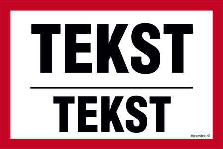 Znak na zamówienie Wzór S-215 na płycie świecącej