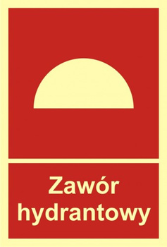 Znak zawór hydrantowy TD (BB015)