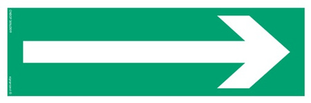 Znak kierunek drogi ewakuacyjnej (AA008) Signproject