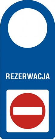 Zawieszka - Rezerwacja na płycie PCV (TC010)