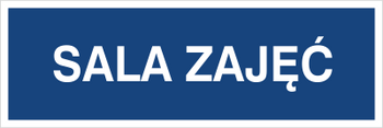 Znak sala zajęć na Folii Samoprzylepnej (801-230)