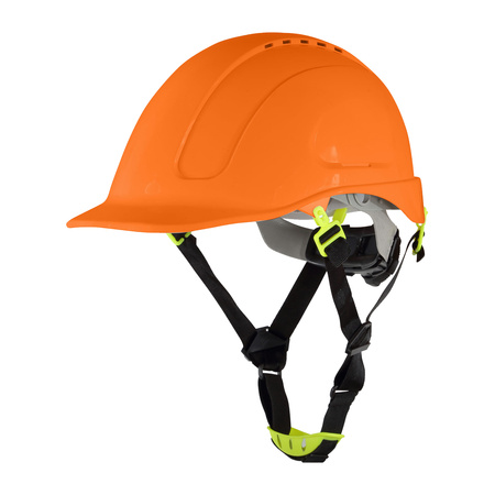 Hełm, kask ochronny MORION czteropunktowy pomarańczowy