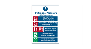 Instrukcja Przeciwpożarowa alarmowa z gaśnicą (IN028PL)