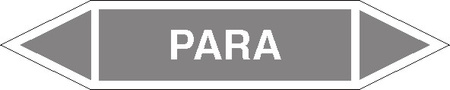 Tabliczka na rurociągi Para znak na płycie PCV (R-P06)