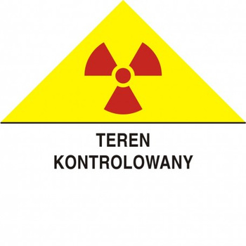 Znak Teren kontrolowany na Folii Samoprzylepnej (KA007)