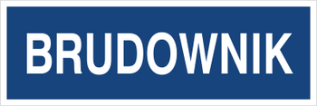 Znak brudownik na Folii Samoprzylepnej (801-250)