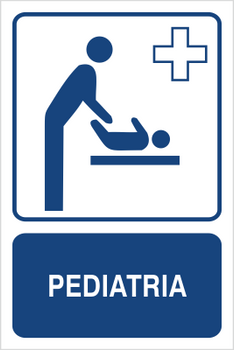 Znak pediatra na płycie PCV (823-137)