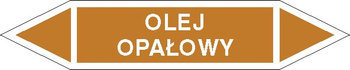 Tabliczka na rurociągi Olej opałowy znak na Folii Samoprzylepnej (R-OCP17)