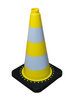 Pachołek drogowy żółty elastyczny, odblaskowy 50 cm odblaskowy