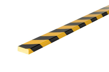 Elastyczny odbojnik ochronny narożnika, 1m, typ D, żółto-czarny
