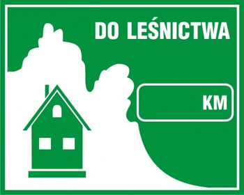 Znak Do leśnictwa (OB001)