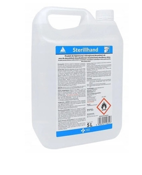 Medyczny płyn do dezynfekcji rąk i skóry SterillHand 5L / stosowany w Placówkach Służby Zdrowia