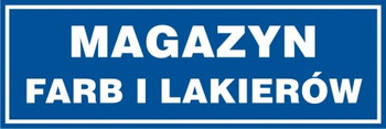 Znak Magazyn farb i lakierów (PB030)