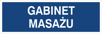 Znak gabinet masażu na płycie PCV (801-241)
