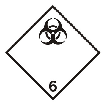 Nalepka materiały zakaźne