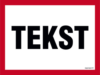 Znak na zamówienie Wzór S-213 na płycie zwykłej