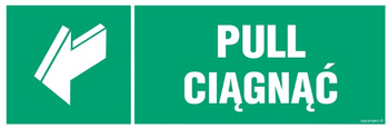 Znak ciągnąć/pull (AC068) Signproject