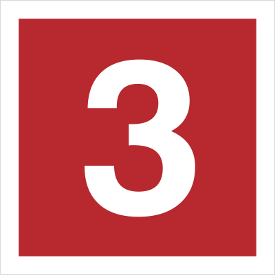 Znak cyfra 3 (808-11)