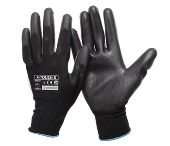 Rękawice ochronne powlekane poliuretanem X-TOUCH BLACK