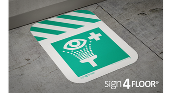 Prysznic do przemywania oczu (znak podłogowy) (E011A-F)