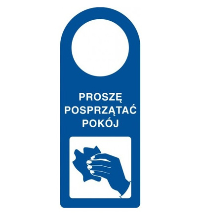 Zawieszka - Proszę posprzątać pokój na płycie PCV (TC001)