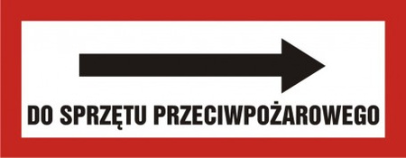Znak do sprzętu przeciwpożarowego na płycie PCV (BC122P)
