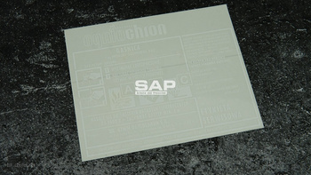 Etykieta serwisowa oryginalna do gaśnicy proszkowej GP1x,z ABC Ogniochron