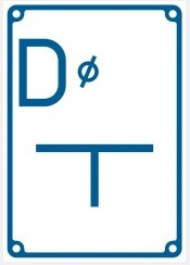 Znak tabliczka orientacyjna dla zasuwy na połączeniu na płycie PCV (JB 003)