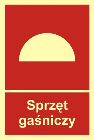 Znak sprzęt gaśniczy na Płycie Świecącej (BC005)