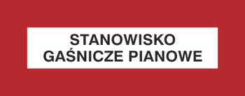 Znak stanowisko gaśnicze pianowe na płycie PCV (231-32)