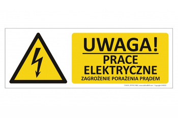 Znak Uwaga! Prace elektryczne (T310)