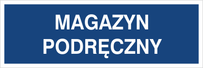 Znak magazyn podręczny na płycie PCV (801-137)