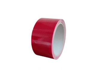 Taśma samoprzylepna odblaskowa konturowa czerwona 50mm/5m