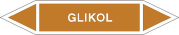 Tabliczka na rurociągi Glikol znak na Folii Samoprzylepnej (R-OCP05)