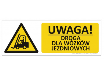 Znak Uwaga! Droga dla wózków jezdniowych (T311)