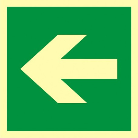 Znak kierunek drogi ewakuacyjnej (AE005) Signproject