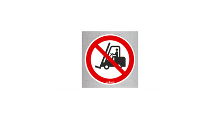 Zakaz transportu poziomego (znak podłogowy) (P006-F)