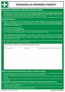 Instrukcja organizacja pierwszej pomocy (422 XO - 62-01)
