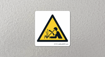 Oznaczenie Uwaga! Gwałtowny ruch obrabianego przedmiotu (Z115)