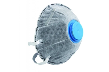 Półmaska z zaworem FFP1 jasna szara DINKEL (zestaw 3 szt.)