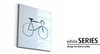 Znak Rowerownia whiteSERIES