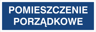 Znak pomieszczenie porządkowe na Folii Samoprzylepnej (801-91)