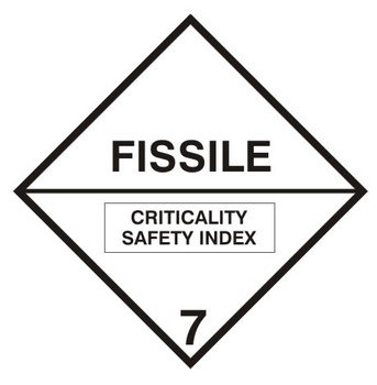 Nalepka materiał rozszczepialny